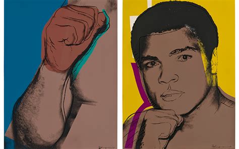 When Andy Warhol met Muhammed Ali .